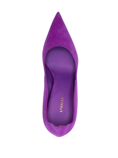 Le Silla Woman Pumps Mauve Size 6.5 Leather In Violett
