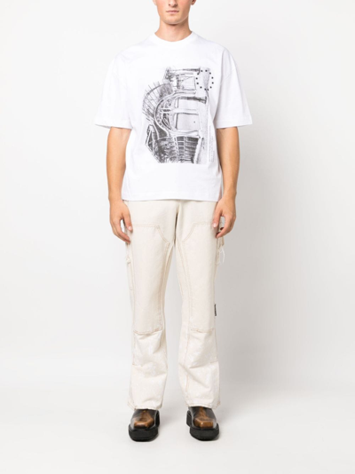 Shop Etudes Studio X Batia Suter Etudes Organic Cotton T-shirt In White