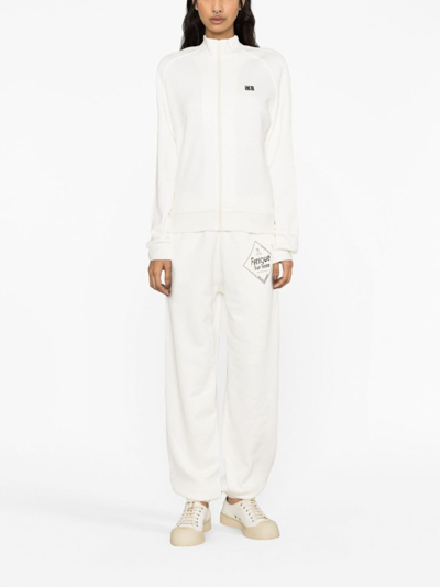 Shop Wales Bonner Logo-print Track Pants In Weiss