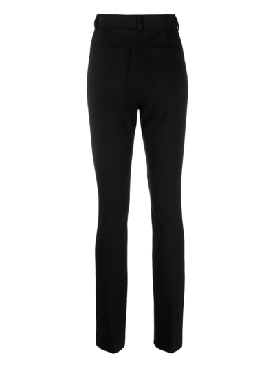 Sportmax Trousers Virgin Wool Belt Loops In Schwarz