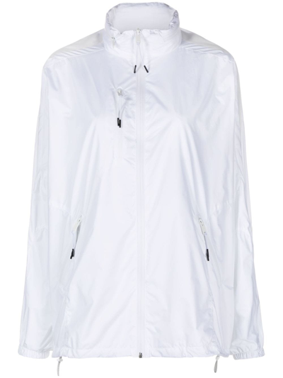 Shop Haider Ackermann Funnel-neck Zip-up Jacket In Weiss