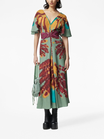 Shop Altuzarra Pelopenese Tie-dye Midi Dress In Mehrfarbig