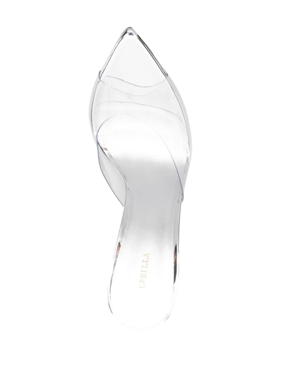 Shop Le Silla Bella 120mm Crystal-embellished Sandals In 921 Argento