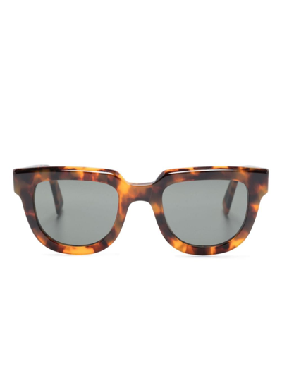 Shop Retrosuperfuture Serio Square-frame Sunglasses In Braun