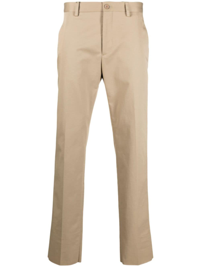 Etro Classic Trousers In Beige Stretch Cotton In Nude