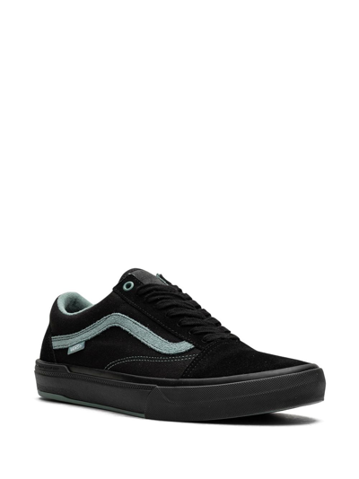 Shop Vans Old Skool "black/teal" Sneakers In Schwarz