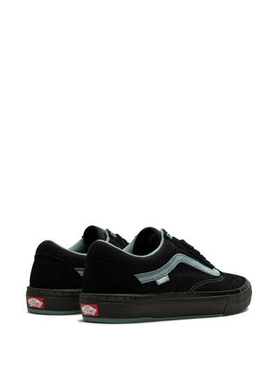 Shop Vans Old Skool "black/teal" Sneakers In Schwarz