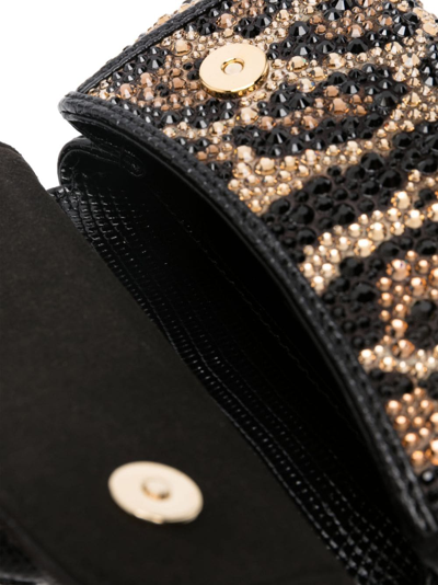 Shop Dolce & Gabbana Mini Sicily Crystal Tote Bag In Black