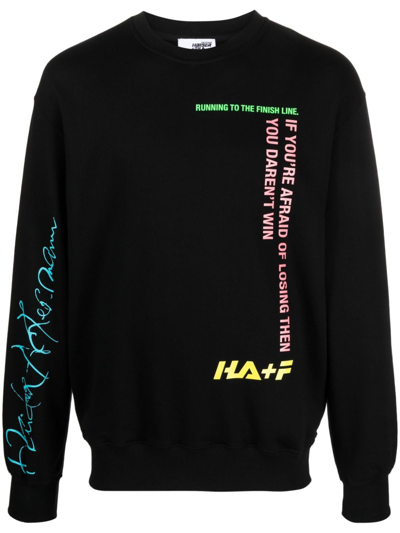 Shop Haider Ackermann X Fila Cotton Sweatshirt In Schwarz