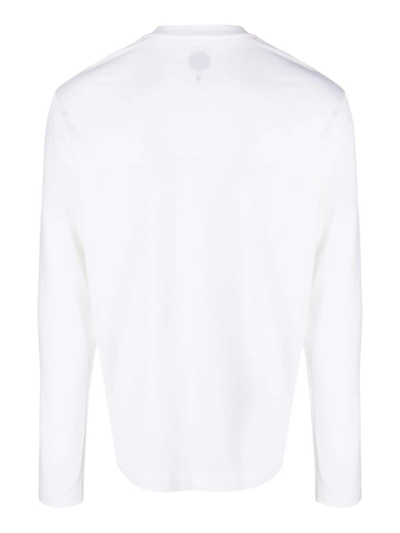 Shop Mazzarelli Round-neck Wool T-shirt In Weiss