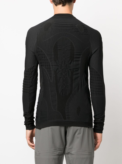 Roa Roundneck 3d Knit In Schwarz