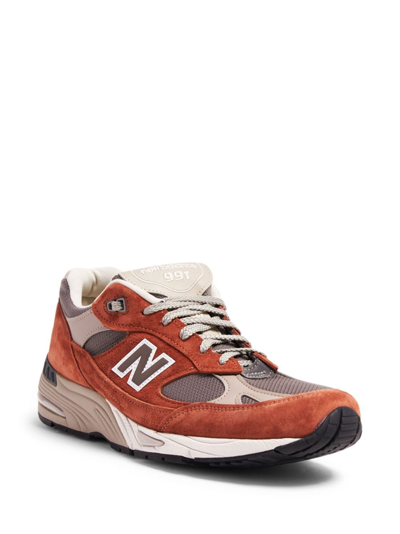 Shop New Balance Made In Uk 991v1 Underglazed Sneakers In Orange