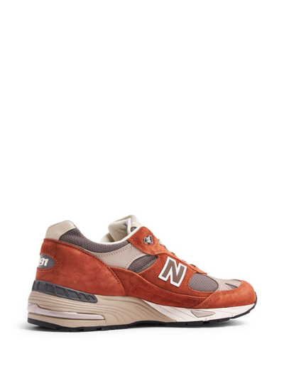 Shop New Balance Made In Uk 991v1 Underglazed Sneakers In Orange