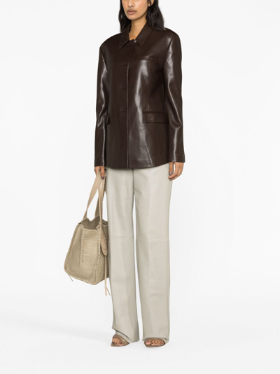 Nanushka Hadasa Jacket In Brown
