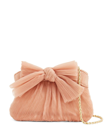 Shop Loeffler Randall Rochelle Bow-detail Clutch Bag In Pink