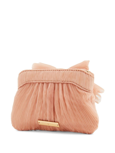 Shop Loeffler Randall Rochelle Bow-detail Clutch Bag In Pink