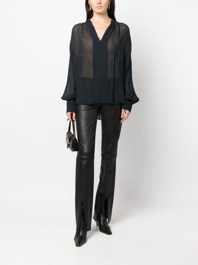 Rag & Bone Leichte Bluse In Blue