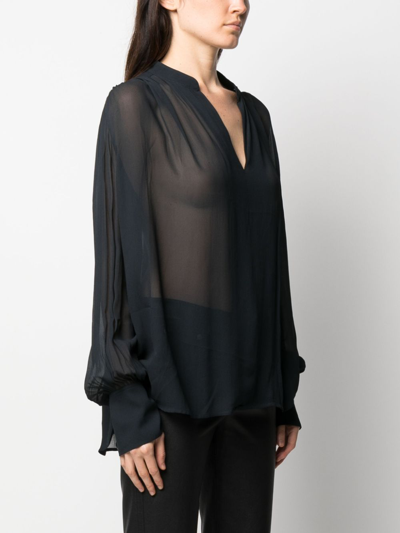 Rag & Bone Leichte Bluse In Blue