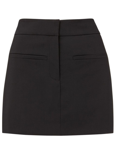 Veronica Beard Elara Welt Pocket Mini Skirt In Schwarz