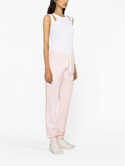 Shop Casablanca Tennis Club-embroidery Track Pants In Rosa