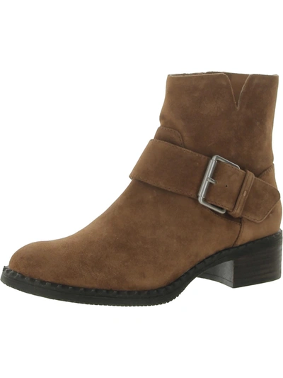 Shop Gentle Souls By Kenneth Cole Best Slit Moto Womens Suede Casual Ankle Boots In Multi
