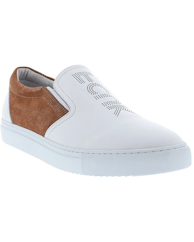 Shop French Connection Marcel Leather & Suede Sneakers In White
