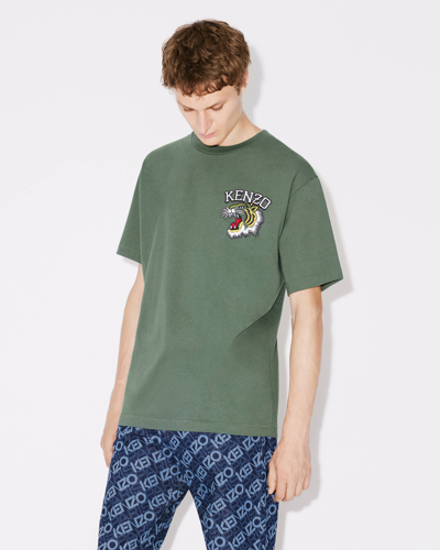 Kenzo T-shirt Tiger Academy Homme Kaki Fonce | ModeSens