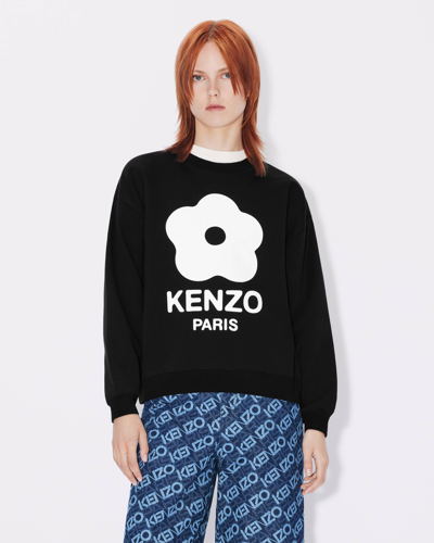 Shop Kenzo Sweatshirt 'boke Flower 2.0' Femme Noir In Black