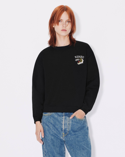 Sweatshirt noir femme hot sale