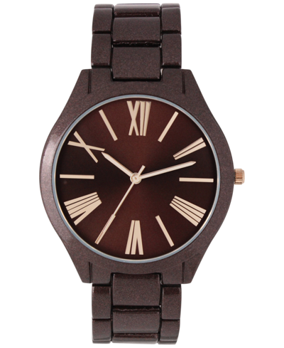 Shop Inc International Concepts Women's Brown Bracelet Watch 42mm, Created For Macy's