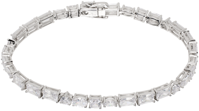 Shop Hatton Labs Silver 'la Croisette Tennis' Bracelet