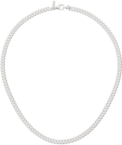 Shop Hatton Labs Silver Mini Curb Chain Necklace
