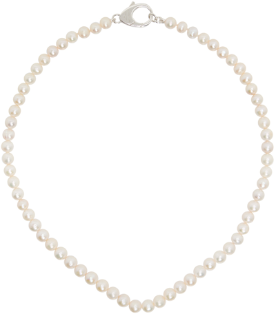 Shop Hatton Labs White Pearl Classic Chain Necklace