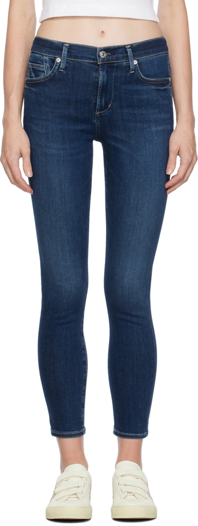 Shop Citizens Of Humanity Blue Rocket Jeans In Courtland