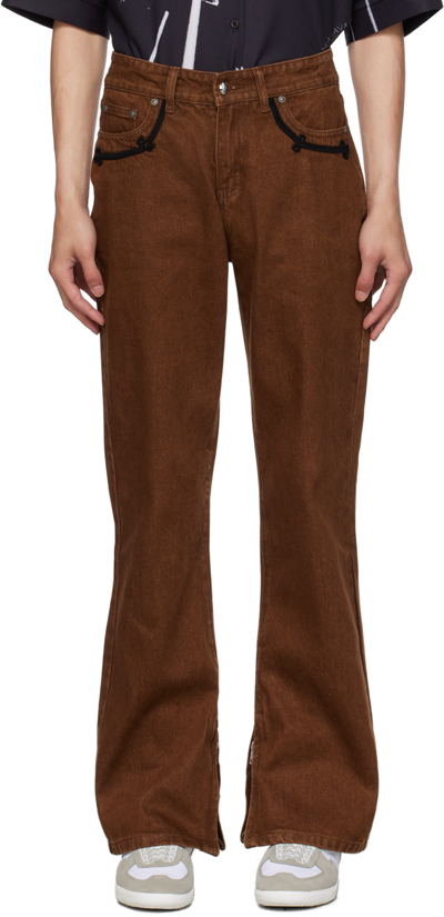 Shop Youths In Balaclava Brown Hussar Jeans