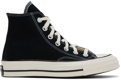 Shop Converse Black Chuck 70 High Top Sneakers In Black/black