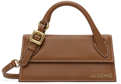 Shop Jacquemus Brown Le Chouchou 'le Chiquito Long Boucle' Bag In 811 Light Brown 2