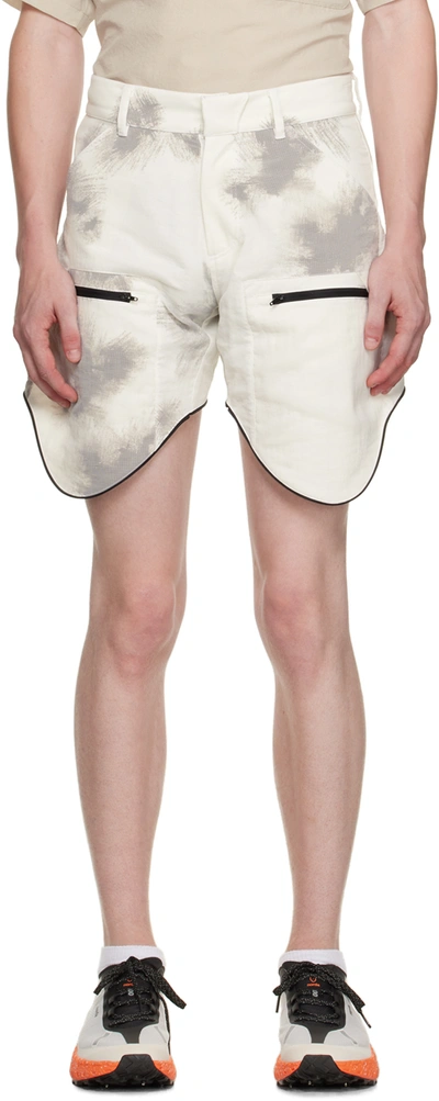 Shop Olly Shinder White Scout Shorts In Snow Camo
