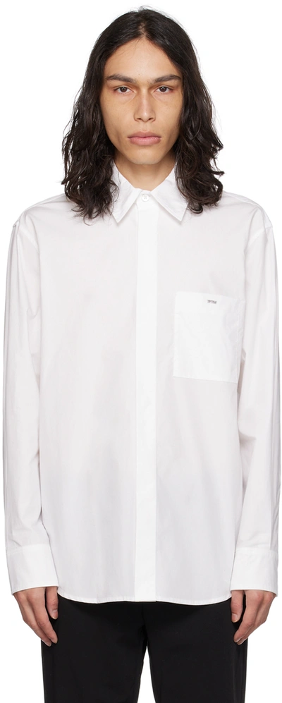 Shop Wooyoungmi White Hardware Shirt In White 816w