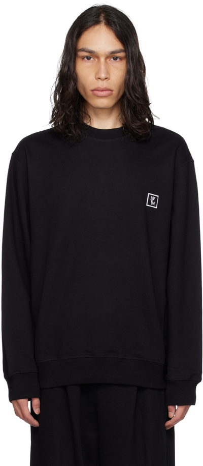 Shop Wooyoungmi Black Hardware Sweatshirt In Black 715b