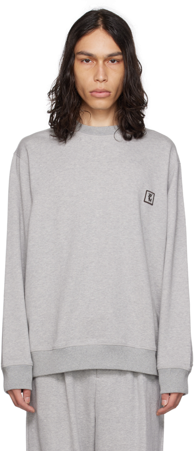 Shop Wooyoungmi Gray Hardware Sweatshirt In Grey 713g