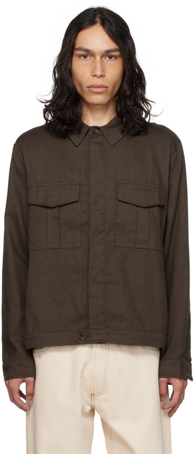 Shop Ymc You Must Create Brown Battle Jacket In 20-brown
