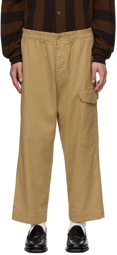Shop Ymc You Must Create Beige Military Cargo Pants In 20-sand