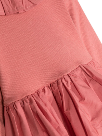 Molo Ruffle-detailing Cotton Dress In Pink