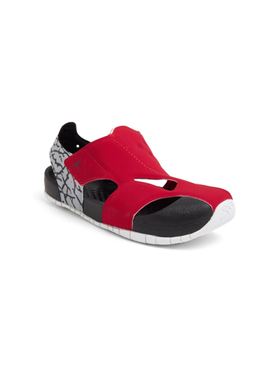 Shop Nike Jordan Flare Cut-out Sandals In Red