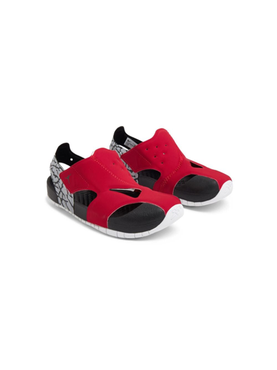 Shop Nike Jordan Flare Cut-out Sandals In Red
