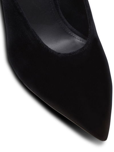 Balmain Women's Ruby Pointed Toe High Heel Mules In Black