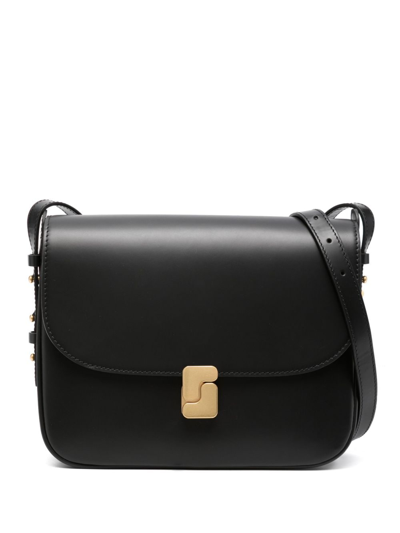 Shop Soeur Bellimax Leather Crossbody Bag In Black