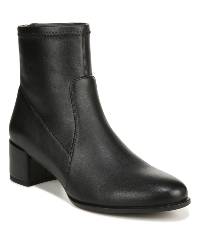 Shop Naturalizer Ravi Stretch Ankle Booties In Black Stretch Faux Leather
