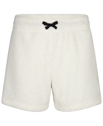 Shop Hurley Big Girls Fleece Teddy Shorts In Marshmallow